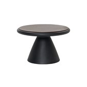 Ramel Coffee Table by Sketch. Solid Oak Top with Concrete Base 600 Dia x 600W x 365H